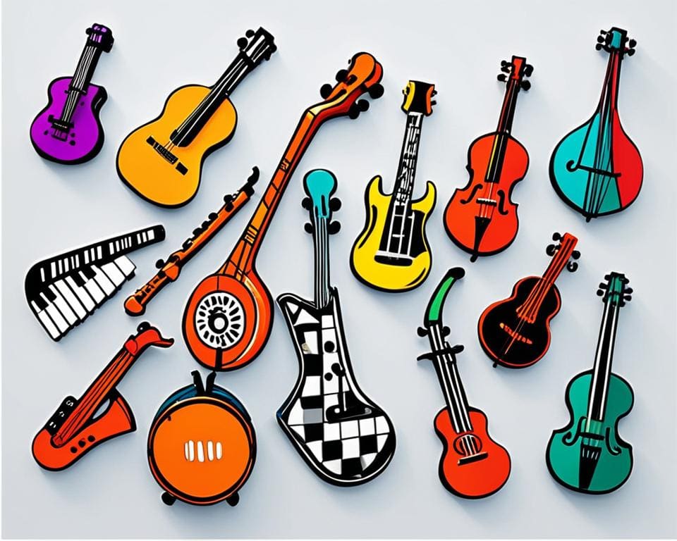 Populaire muziekinstrumenten