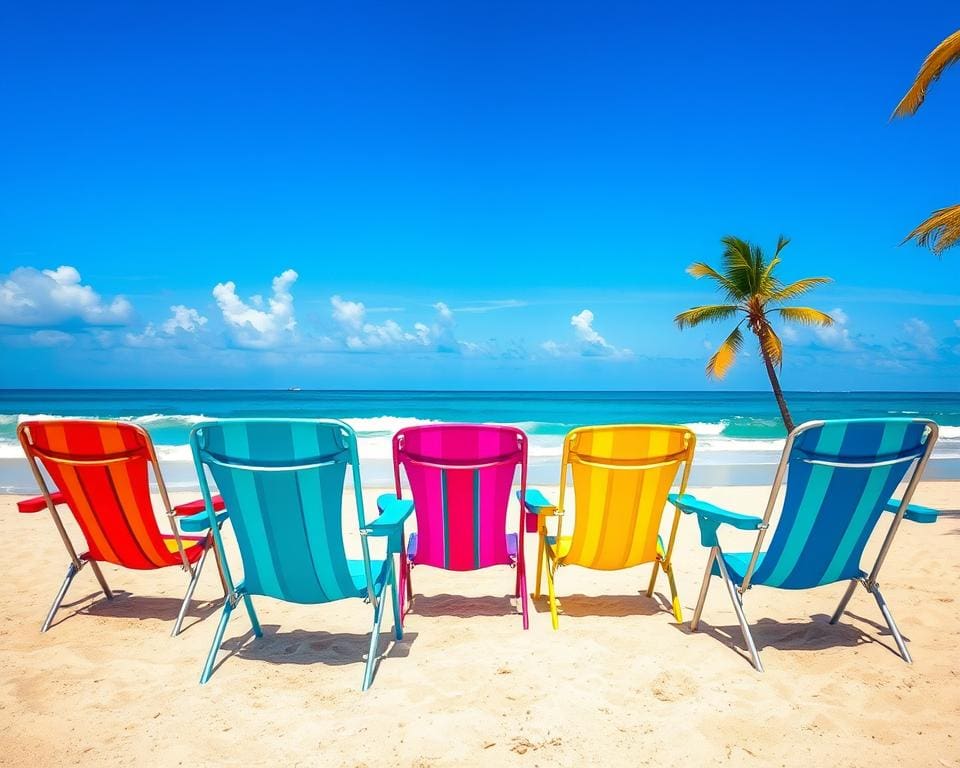 Opvouwbare strandstoelen voor zomerse avonturen