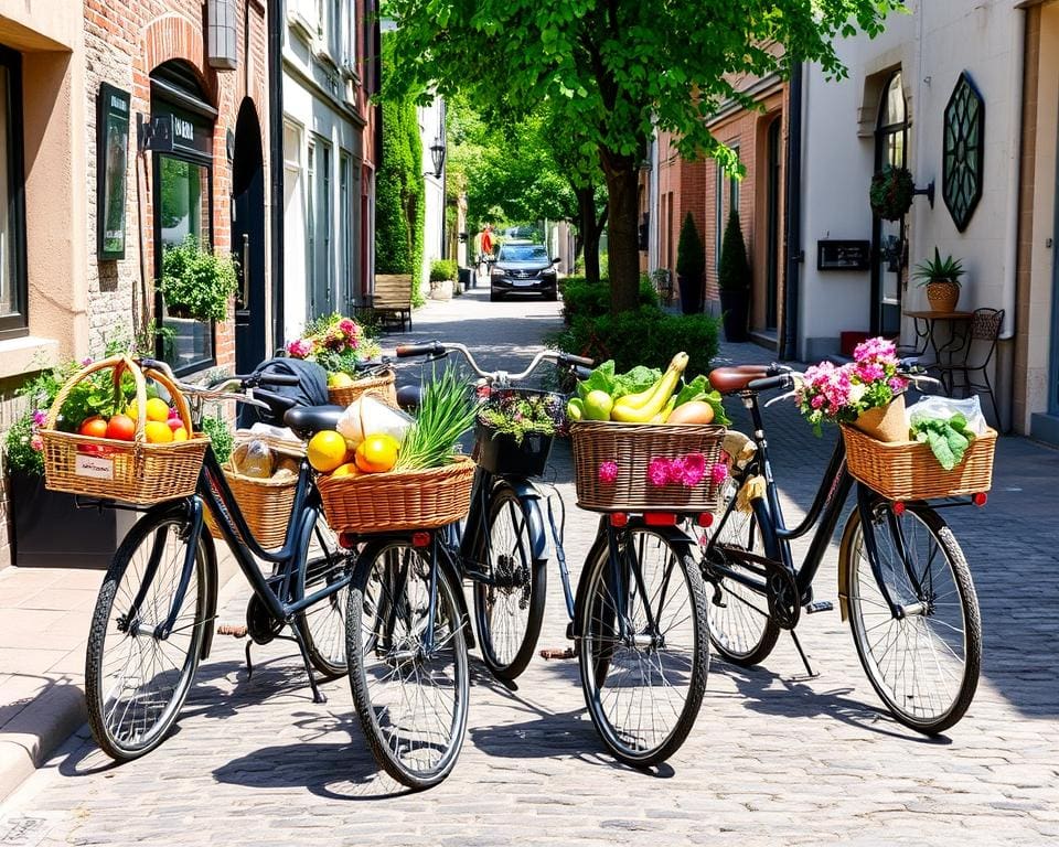 Fietsmanden voor praktische boodschappen